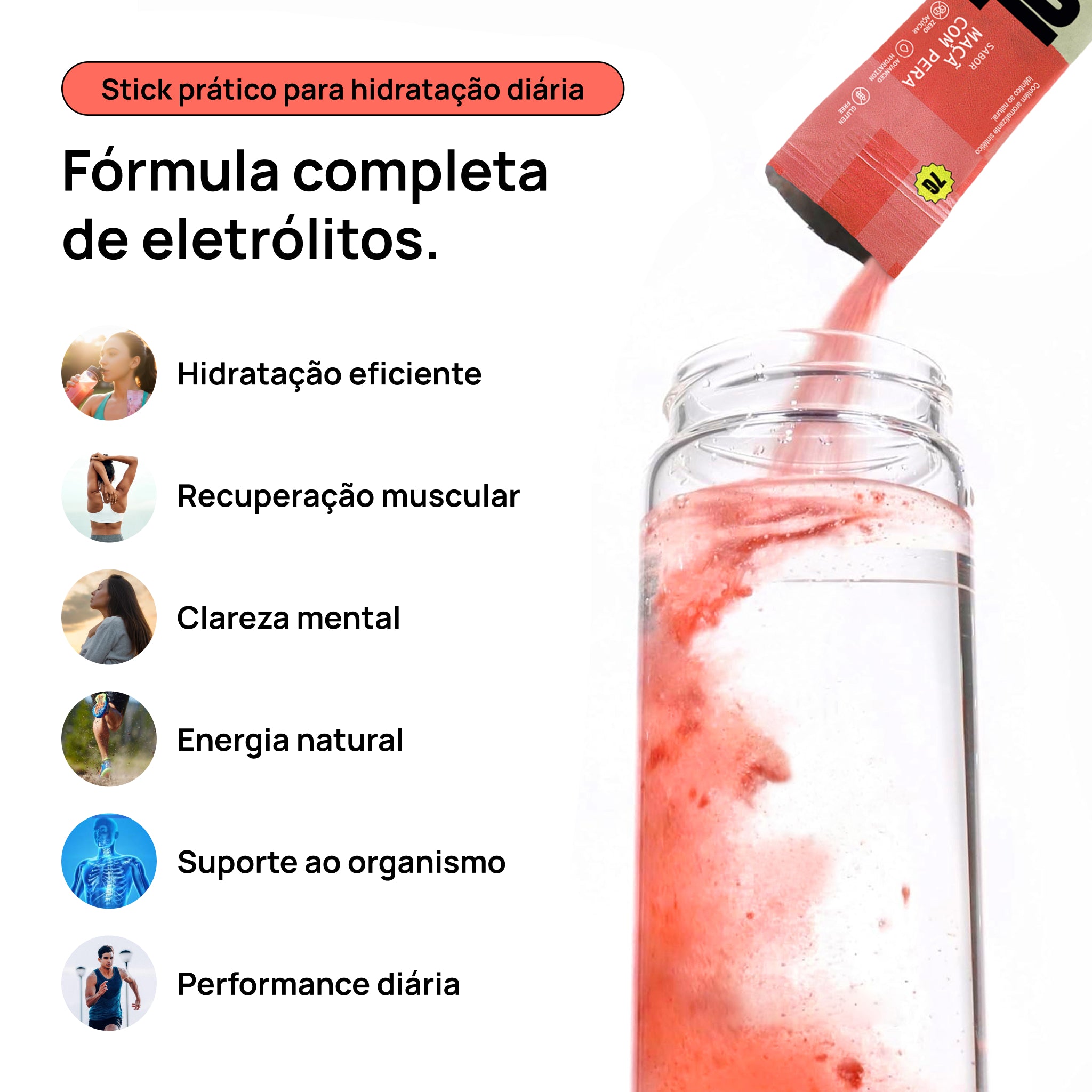 Eletrólito Cool Maçã com Pera