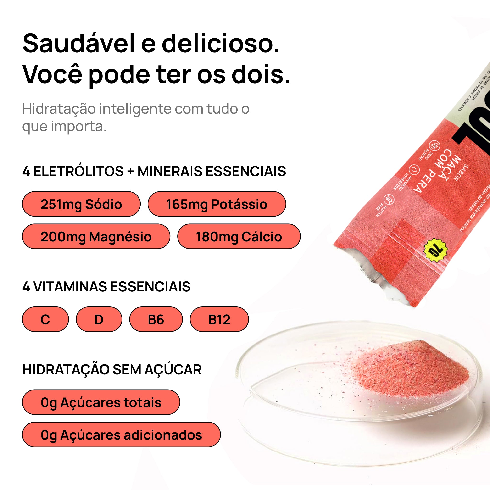 Eletrólito Cool Maçã com Pera