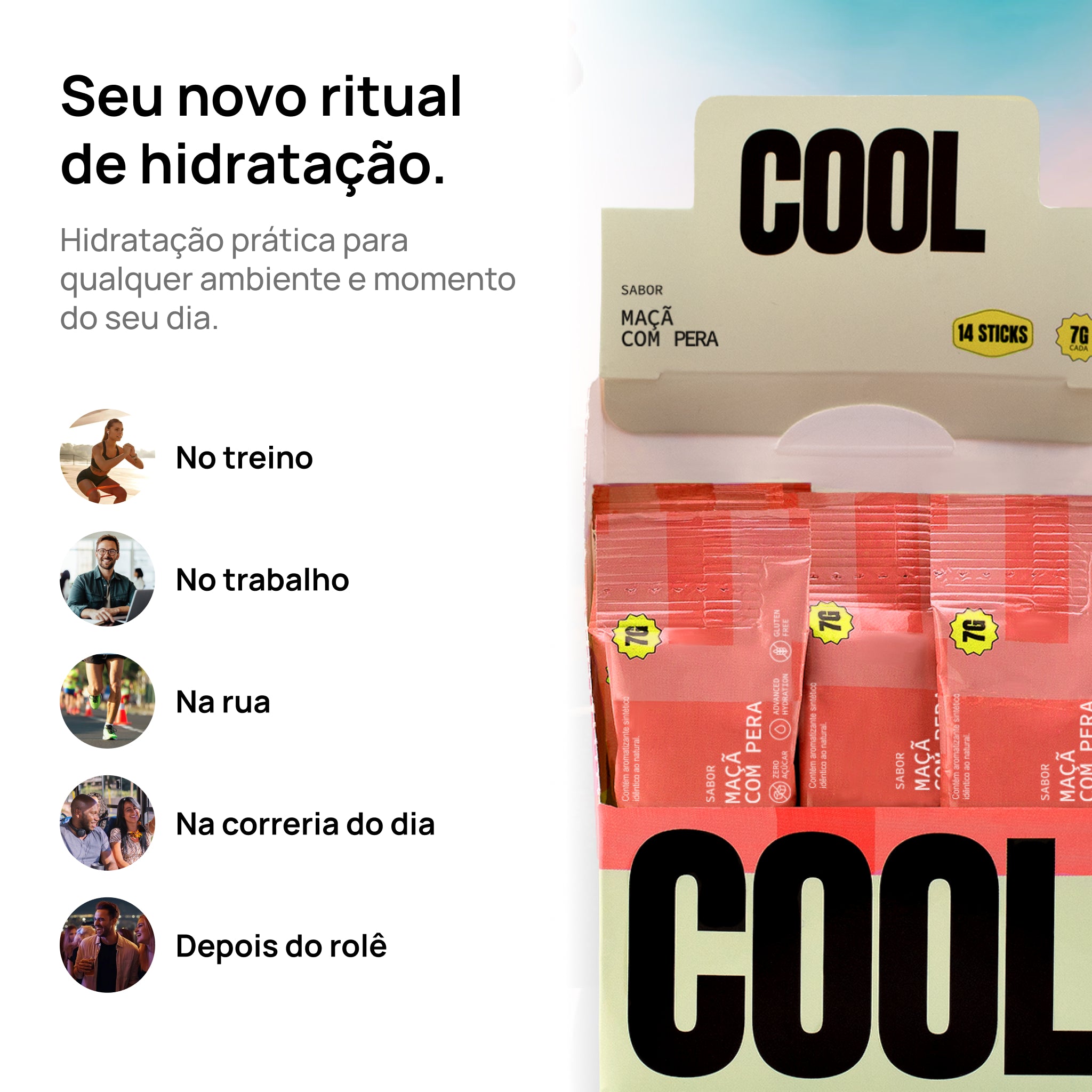 Eletrólito Cool Maçã com Pera