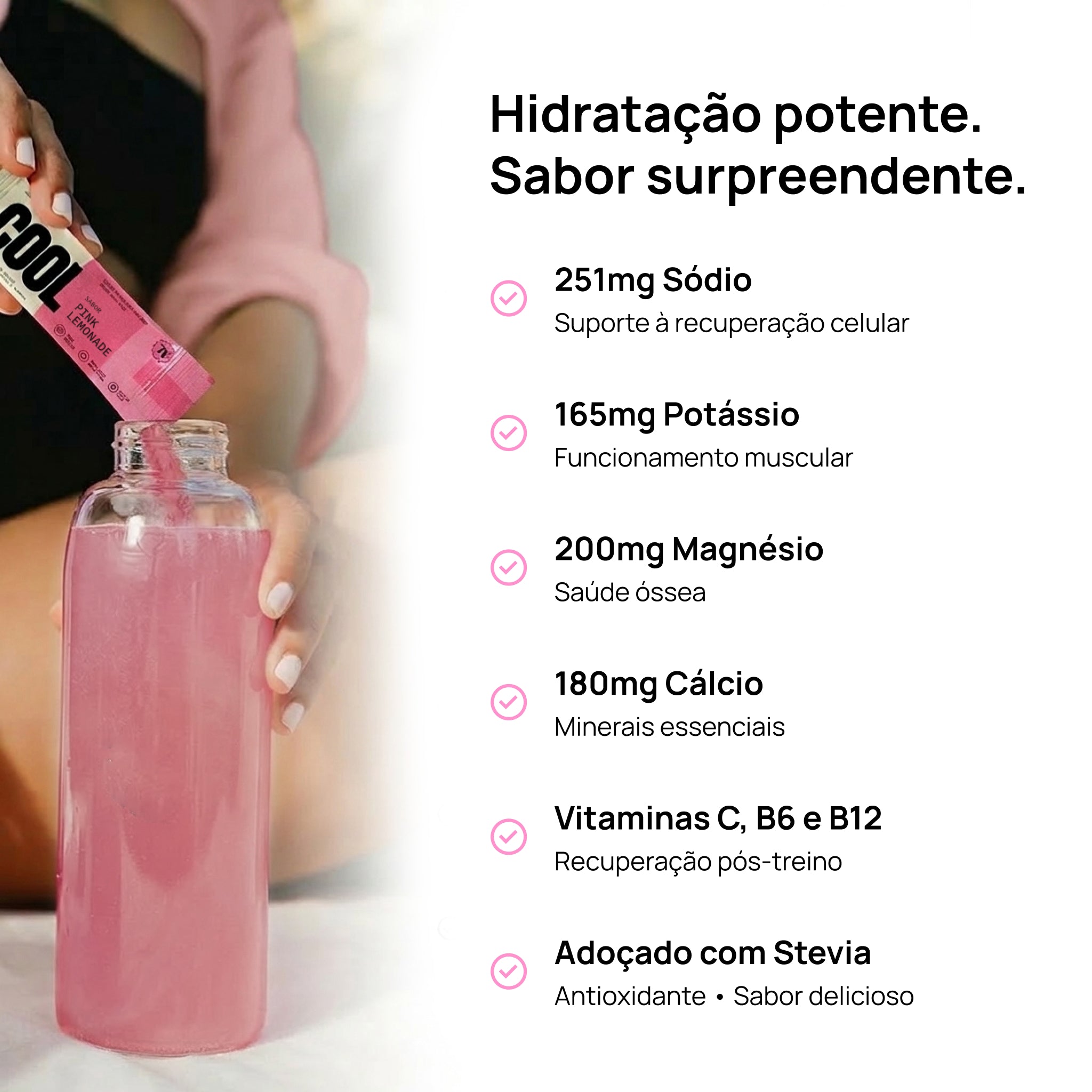 Eletrólito Cool Pink Lemonade
