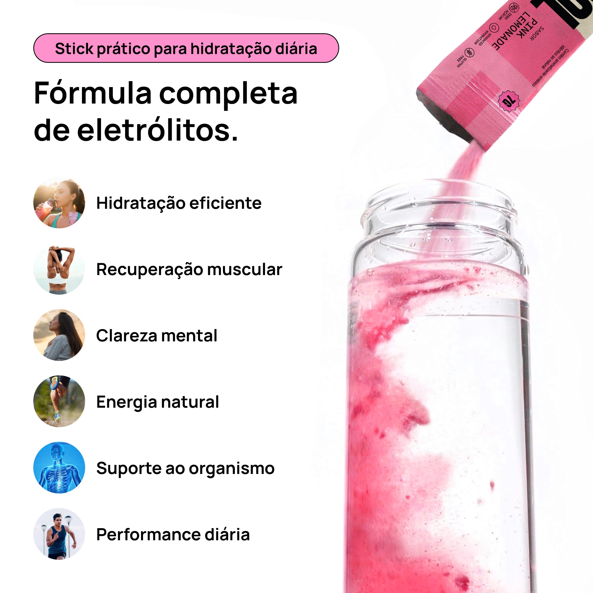 Eletrólito Cool Pink Lemonade